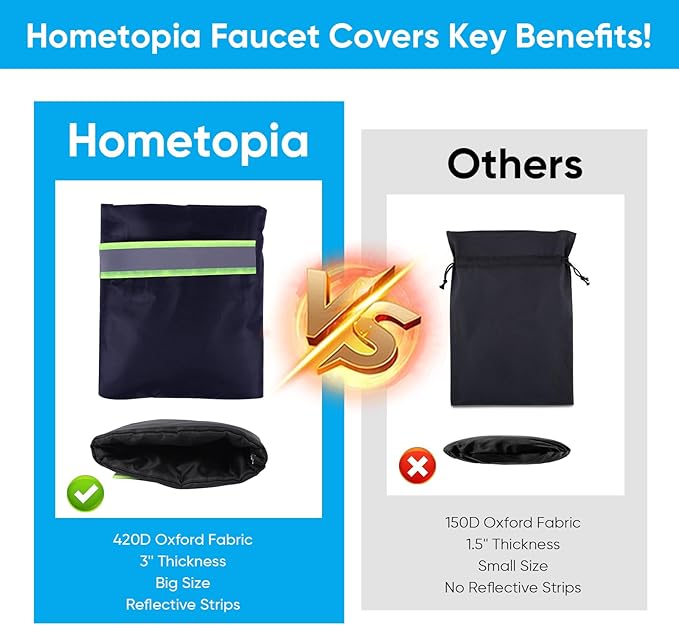 24 Pack Outdoor Faucet Covers for Winter - 6.7"W x 8.3"H Outside Hose Bib Spigot Covers Protector Socks for Winter Freeze Protection Insulation Reusable Waterproof Insulated backflow Cover,Black