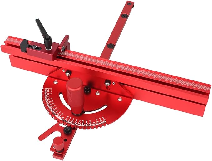 75 T-Track Table Fence System for Woodworking Accessories, Miter Saw Fence with Laser Measure - Fits Portable Table Saws, Band Saws and Cabinet Saws (Fence Only)