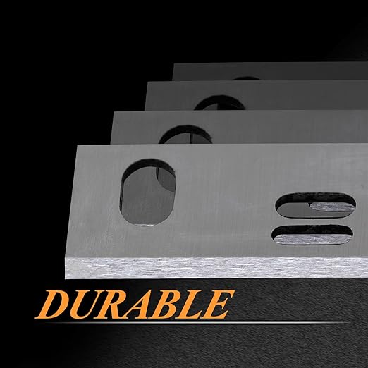 6-1/5 Inch HCS Planer Blades Jointer Knives for Delta 37-070, 37-072, 37-372, Triton TSPL152, SIP 01455, Craftsman 351.217680, 351.217890, 351.286300 Woodworking Tool Parts, 4 Pack