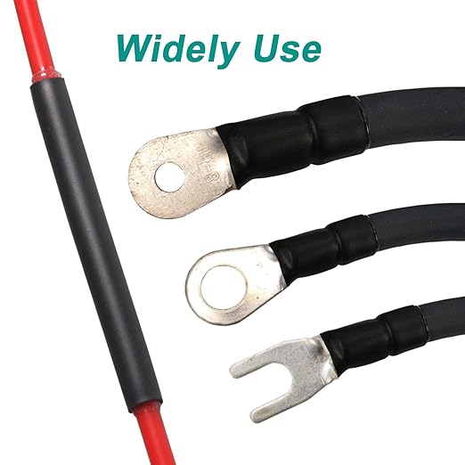 3/4 inch (Diameter) 3:1 Waterproof Heat Shrink Tubing Kit, Large Marine Dual Wall Adhesive Shrinkable Wire Wrap Tube, Insulation Sealing Wear-Resistant Cable Protector by YUKSY (4ft, Black)