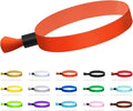 100 Pcs Cloth Wristbands, Disposable for Events, Colored Lightweight Concert Club Entrance Wrist Strap Party (Orange)
