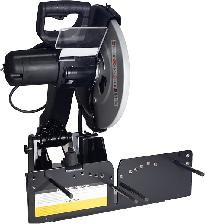 Cut-Off Saw - Heavy-Duty Cut-Off Tool with 12” Scalloped Saw Blade for Industrial and Hydraulic Hose Cutting - 4.5 HP, 115V 1-Phase, 20 Amp Circuit, 3500 RPM
