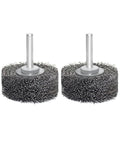 Wire Wheel Brush 2x7/8in for Drill 2Pack, Heavy Duty Carbon Steel Wire Brushes for Rust,Paint,Oxides,Corrosion Removal 1/4in Shank Drill Rotary Attachment