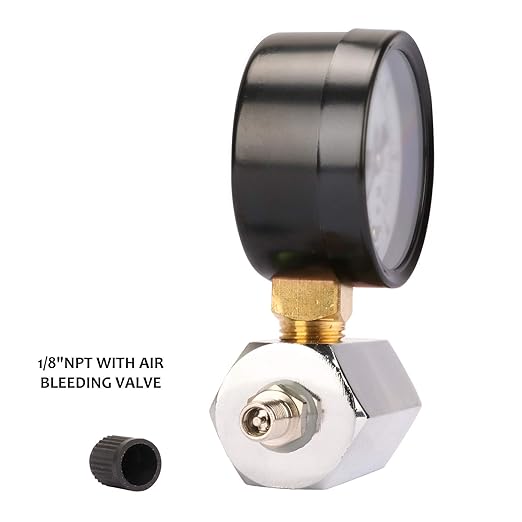 MEASUREMAN 2" Steel Gas Pressure Test Gauge Assembly, 3/4" FNPT Connection, 0-30psi, +/-3-2-3% Accuracy