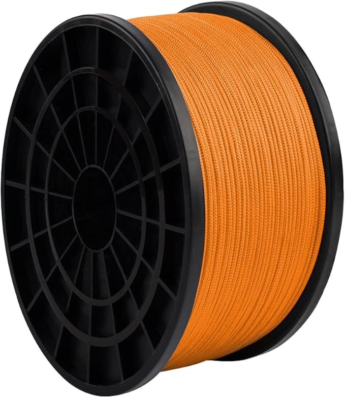 HERCULES Type III Paracord 550 Paracord Rope Parachute Cord, 250' Neon Orange for Camping Cord, Survival Rope