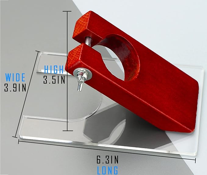 Shearing Guide for Carpet Trimmer, Rug Tufting Shearing Guide, Solid Wood Rug Tufting Carver Holder Base, Carpet Trimmer Bracket Tool for Keeping Rugs Flat, Excluding Carpet Trimmer
