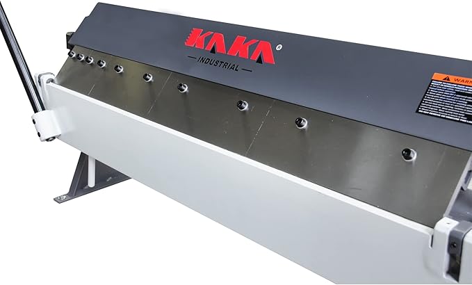 KAKA INDUSTRIAL Box and Pan Brake, 36-Inch Sheet Metal Brake, 16-Gauge Mild Steel Capacity Pan and Box Brake, 1–135 Degree Adjustable, Metal Break with 6 Fingers W-3616Z