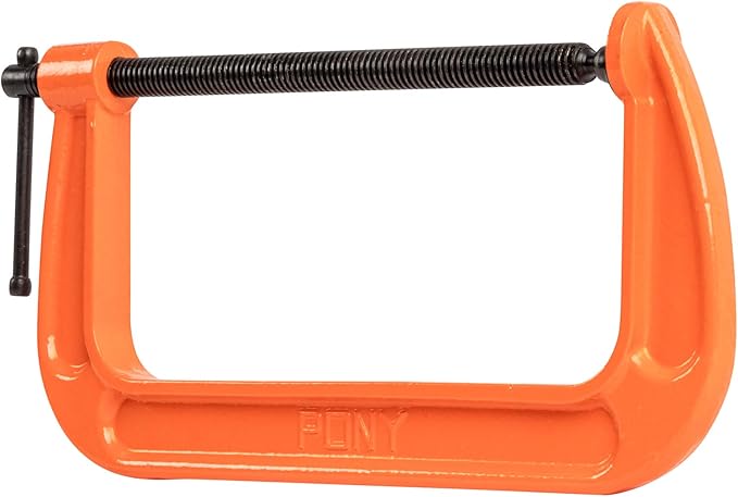 Pony Jorgensen 2680 8-Inch C-Clamp, Orange