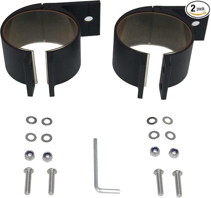 3 Inches Tube Clamp Mounting Bracket for Bull Bar and Any 3 Inches Round Tube Bar to Mounting LED Spot Lights and LED Light Bar,LED Round Spot Light