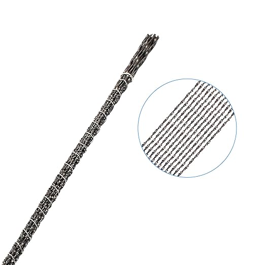 Murtenze 12PCS Spiral Scroll Saw Blades, Plain End Saw Blades Assortment for Wood Metal Cutting Sawing Carve (#3 Metal Cutting)