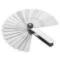 PEC Tools 26 Blades Stainless Steel Feeler Gauge 0.0015-0.035'' Straight Blade 1/2" Width Measuring Tool for Measuring Gap Width and Thickness for Guitar, Spark Plug, Piston Measure Made in USA