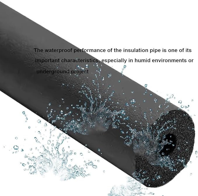 Foam Pipe Insulation - Pipe Insulation Foam Tube 1.7/1.8m (5.6/5.9ft) Long, Inner Diameter 25/50/90mm (1"/ 2"/3-5/9") ID, Suitable for Insulating Air Conditioning Water Pipes(1-1/4"*0.79"-5.9Ft)