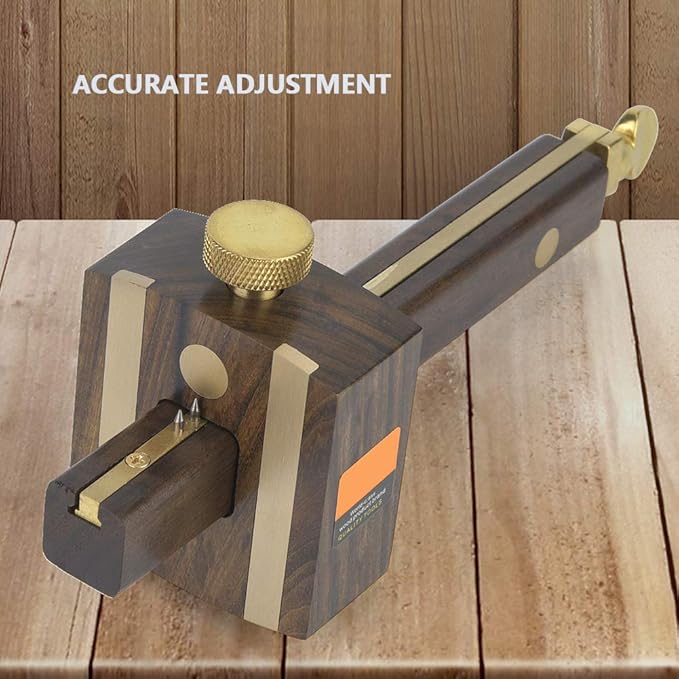 Adjustable Wood Marking Gauge,8 Inch Marking Gauge Woodworking Marking Gauge,Drawing Measuring Tools Scribing Marking Gauge Gauge for Carpenter Accessories