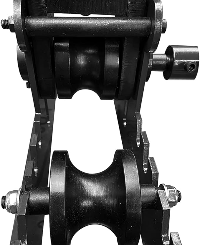 Manual Metal Tube Bender Machine, 1-1/4" to 2" Round Roller Stretcher Shrinker Bench Bending Set GDAE10 Heavy Duty Pipe Bender Tubing Notcher Durable Working Tools TR-60 for Flats, C Channel, Square