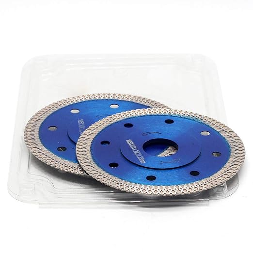 Super Thin Diamond Tile Blade Porcelain Saw Blade for Cutting Porcelain Tile Granite Marbles (4"-2pc/Box)