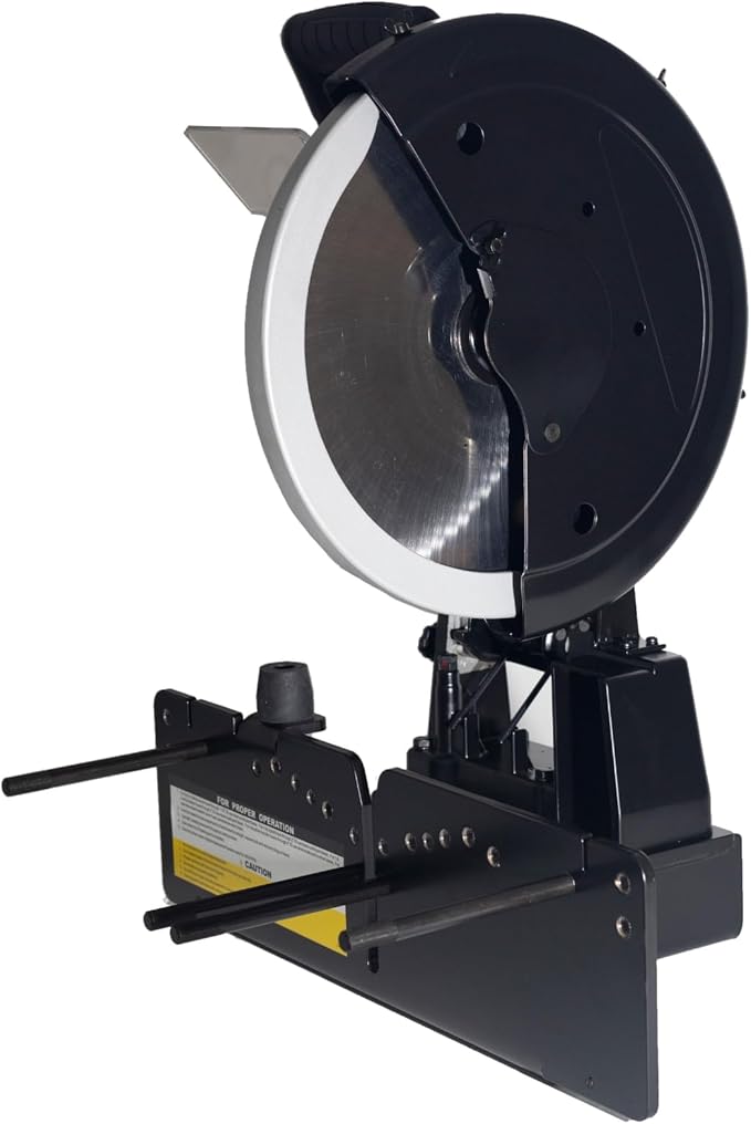 Cut-Off Saw - Heavy-Duty Cut-Off Tool with 14” Scalloped Saw Blade for Industrial and Hydraulic Hose Cutting - 4.5 HP, 115V 1-Phase, 20 Amp Circuit, 3500 RPM
