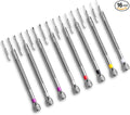 8PCS Professional Micro Precision Screwdriver Set 0.6-1.6mm, 8 Extra Replace Blades for Watch, Eyeglasses, Jewelry Work, Electronics Repair