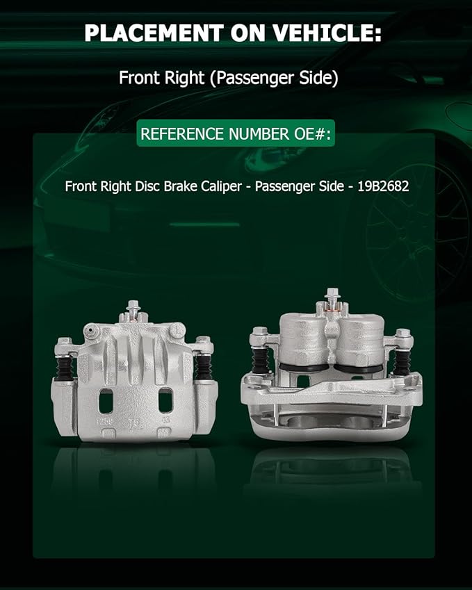 SCITOO Front Right Brake Caliper With Bracket 19B2682 Compatible For Saab 9-2X 2005-2006 For Subaru Impreza 2002-2016 For Subaru Legacy 2003-2004