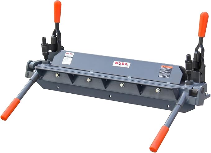 KAKA INDUSTRIAL Sheet Metal Brake, 24-Inch Metal Brake Bender, 18-Gauge Mild Steel Capacity, Heavy-Duty Metal Break, 0-135 Degrees Adjustable Siding Brake W-2418