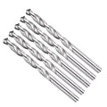 Drill Bit, 6mm Cutting Diameter, 4241 HSS 118° Cutting Angle Uncoated Bright Versatile Jobber Bits - (Applications: for Drilling Plastic Wood Soft Metal), 5-Pieces