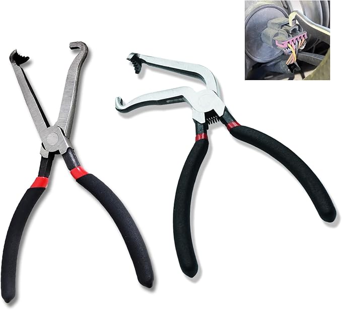 Upgraded 2 Pcs Electrical Disconnect Pliers,37980 60 Degree Automotive Electrical Tools，37960 Electrical Connector Pliers for Cars,Easily Disconnect the Locking Push Tab Electrical Connector