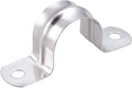 50 Pcs 1inch Rigid Pipe Strap,Two Hole Stainless Steel Strap U Bracket, Widened Tube Strap Tension Clip Assortment Kit Heavy Duty Pipe Clamp for Pipe Fixing（32mm）