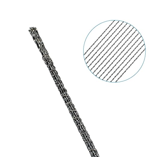 Scroll Saw Blade, 12 Pcs Spiral Scroll Saw Blades for Wood Metal Plastic Cutting Sawing Carve (#5)