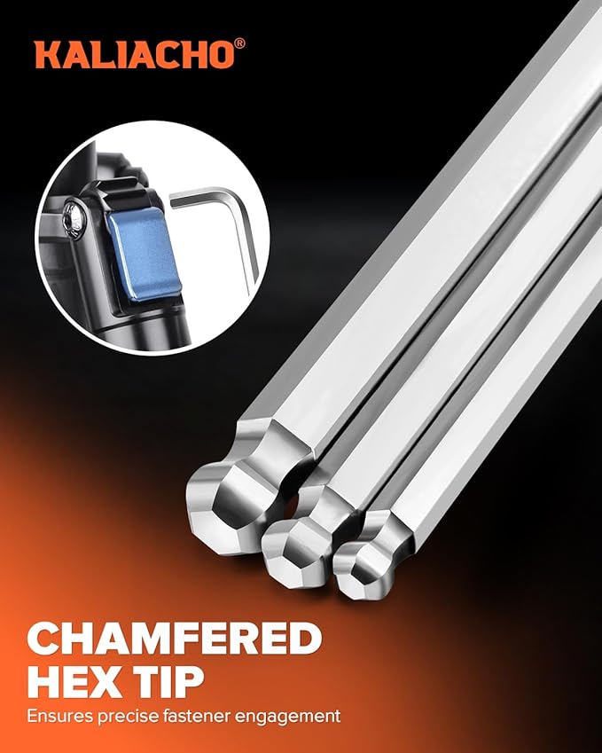 27pcs Allen Wrench Set - Long Arm SAE & Metric Torx Star Ball End Hex Key Set