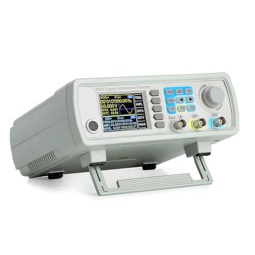 Koolertron Upgraded 60MHz DDS Signal Generator Counter,High Precision Dual-Channel Arbitrary Waveform Function Generator Frequency Meter 200MSa/s (60MHz)