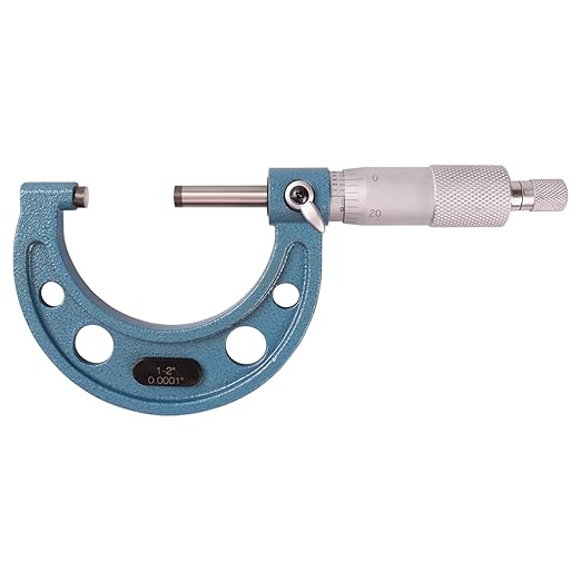 6Pcs Outside Micrometer Set 0-1", 1-2", 2-3",3-4",4-5",5-6", 0.0001" Graduation, Precision Tools for Machinists