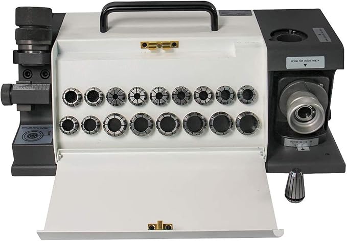 KAKA INDUSTRIAL TX-Z20 Drill Bits Sharpener and Grinder 18 Collets Drill Grinding Machine Portable Grinding Sharpening Machine CNC Router Bit Sharpener