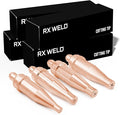 RX WELD 1-101 Series Acetylene Cutting Torch Tips, Size 0-3, Fit V-Style Heavy Duty Torch - Pack of 4