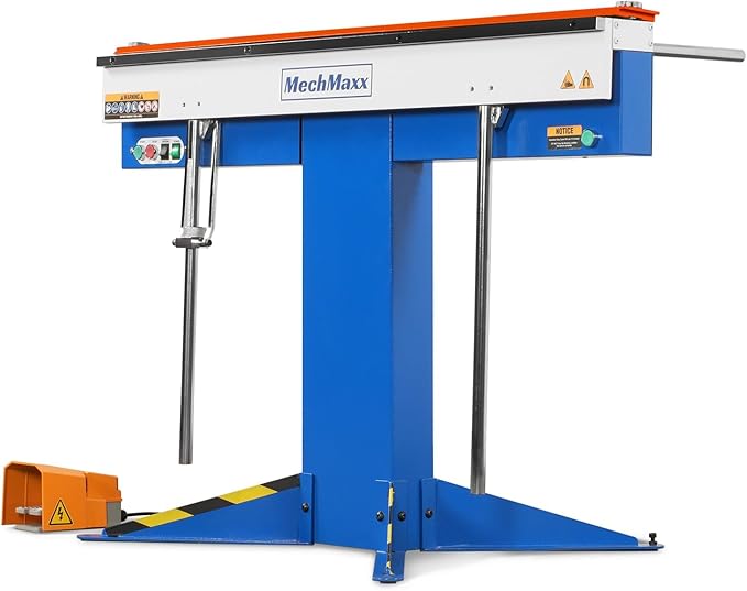 48'' Industrial Magnetic Pan and BOX Heavy Duty Sheet Metal Brake 20 Gauge Capacity Shear Press Brake, Model MSMB1250E