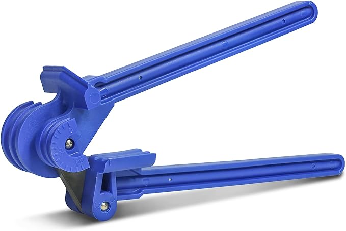 4-in-1 Tube Bender Tubing Brake line Bender for Soft Copper, Aluminum, Metal, Pipe Bender 180° (3/16" 1/4" 5/16" 3/8")