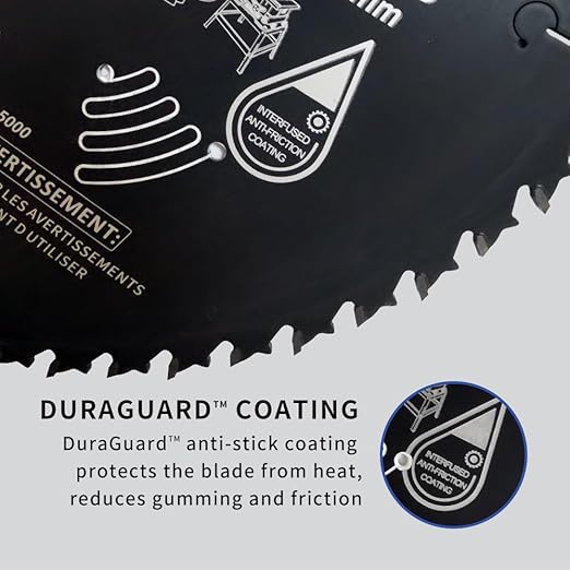 12-Inch 60-Tooth Professional Finish ATB Saw Blade with DuraGuard Anti-Stick for Miter and Table Saws (DF1200SP60)