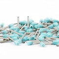 AIRIC 1000 Pcs UL Listed 26 AWG Ferrules Wire Connectors - DIN Standard - Crimp Copper Ferrule Terminals Wiring Electrical Connector 26 Ga Nylon Insulated Pin Cord End Terminal 26 Gauge, Light Blue