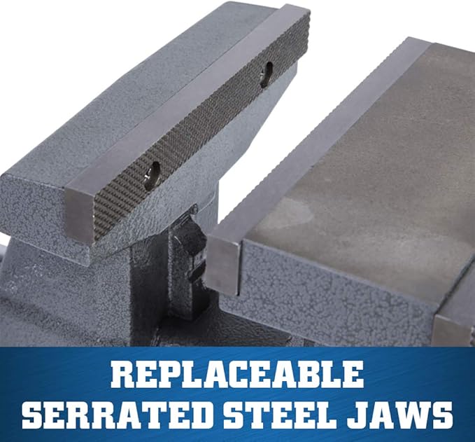 Wilton Reversible Bench Vise, 6-1/2" Jaw Width, 7-1/4" & 12-3/4" Jaw Opening, 4" Throat (Model 4650R)
