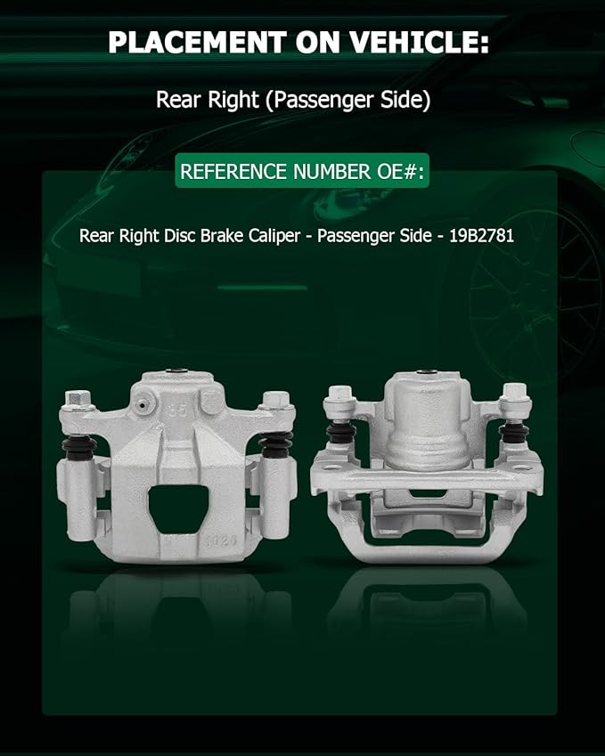 SCITOO Rear Right Brake Caliper With Bracket 19B2781 Compatible For Nissan Altima 2002-2006 2013-2018 For Nissan Maxima 2003-2007