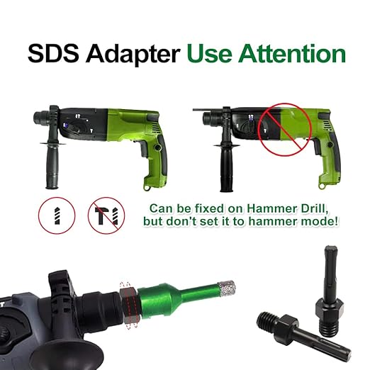 Diamond Core Drill Bits - 4/5"Versatile Drilling Milling Bit+2" Beveling Chamfer Bit+SDS Adapter to 5/8-11" Thread Tile Hole Saw Kit for Porcelain Ceramic Tile Granite Marble Angle Grinder