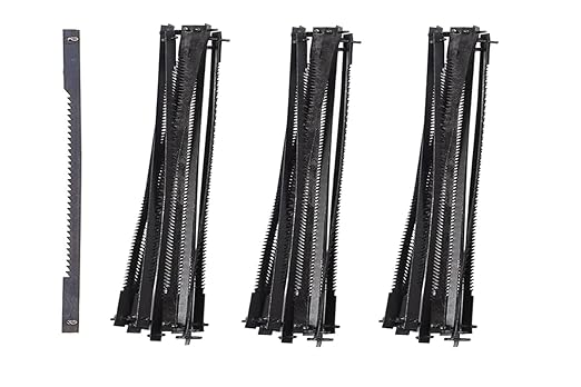 JTEX 3 Inch Scroll Saw Blades Pin End (15/18/24 TPI, 36 Pack)
