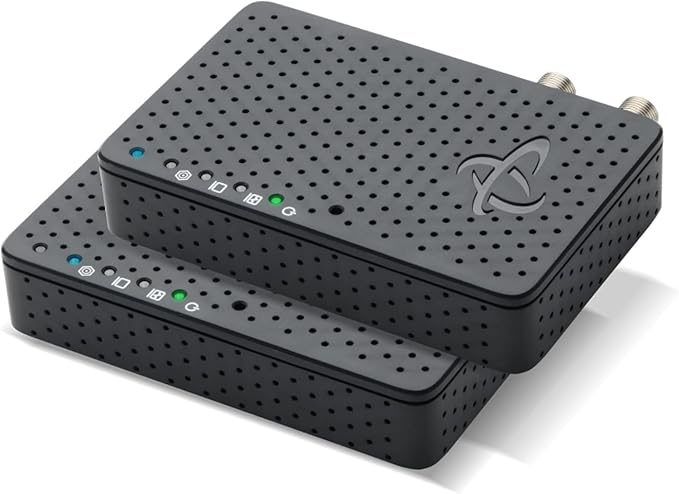 Hitron Bonded MoCA 2.5 Network Adapter (2-Pack) | Up to 1 Gbps Network Speeds | Ideal Backbone for Home Mesh WiFi, Streaming, and Gaming |2 HTEM4 Adapters in Kit