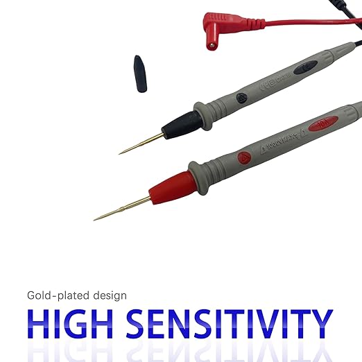 Digital Multimeter Test Leads, 2PCS Crocodile Clips, Professional Probe Kit with Banana Plugs