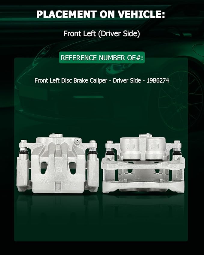 SCITOO Front Left Brake Caliper With Bracket 19B6274 Compatible For Lexus RX350 2010-2015, For Toyota For Highlander 2010-2018, For Toyota For Sienna 2011-2018