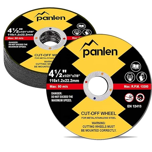 25 Pack - 4.5" 7/8" Arbor Cut Off Wheels for Metal, Premium Materials Stainless Steel Cutting Wheel, Thin Cut-Off Discs for Angle Grinder