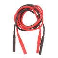 2PCS Meter Test Lead Extension Male to Female Connector, 4mm Banana Plug to Jack Heavy Duty Silicone Wires, 14AWG Multimeter Leads Probes Adapter