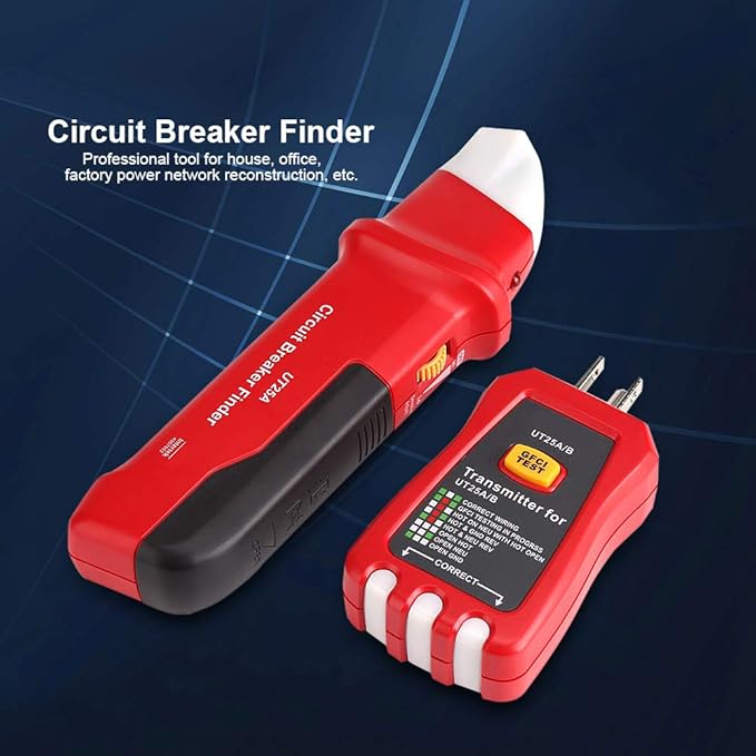 Circuit Breaker Finder, Professional Circuit Breaker Finder Sensitivity Adjustable Socket Tester Diagnostic Tool