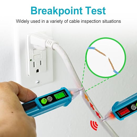 allsun Non Contact Voltage Detector,Dual Mode AC Voltage Detector 12V-1000V High/Low Sensitivity, Live Wire Finder with Flashlight, Auto Off & Buzzer Alarm for Electrical Safety GK28