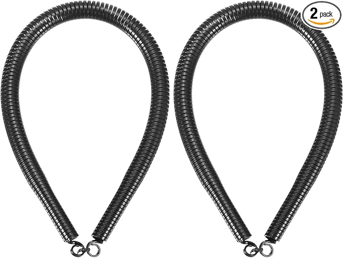 HARFINGTON 2pcs PVC Spring Tube Bender 12.5mm OD 380mm Long B Type Conduit Pipe Bender Bending Spring for Pipe Bending Devices in Home Hydropower, Black