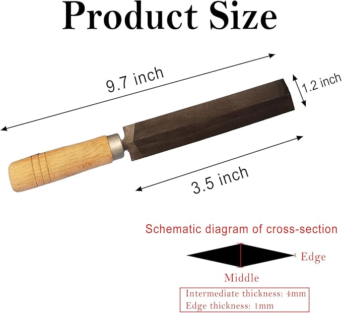 Metal File, Diamond Rhombic File as Efficient File Tools, Keep Pruning Saws, Knives, Axes Sharp, Multifunctional Sharpener, File, Tooth Saw Grinding Tool