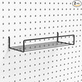Pegboard Shelves, Peg Board Hooks, for Organizing Various Tools, 2 Packs, Black